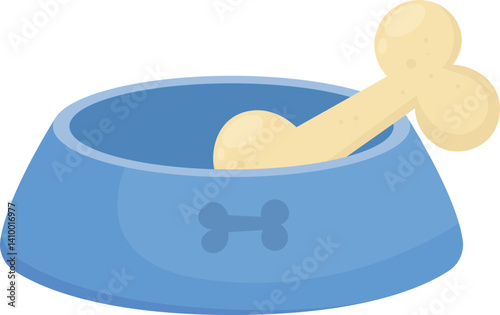 Dog bone clipart design illustration