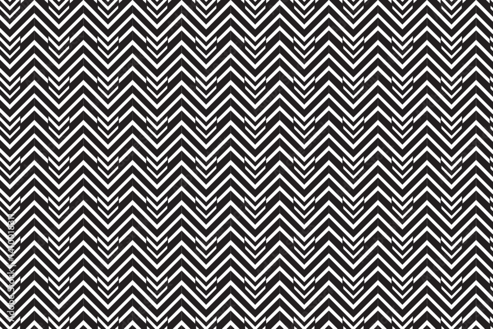 Chevron patterns distinctive “V” shapes