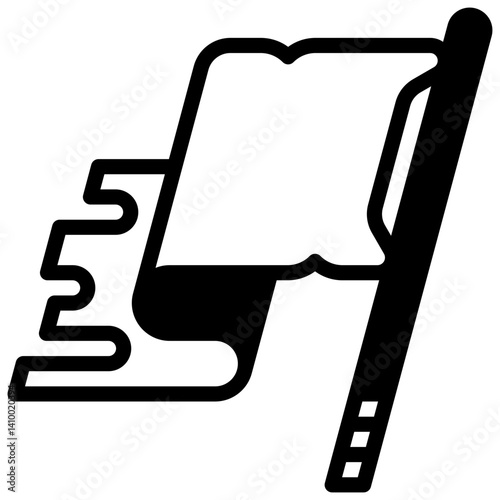 Societal collapse. Outlined stroke vector icon with black-filled details.