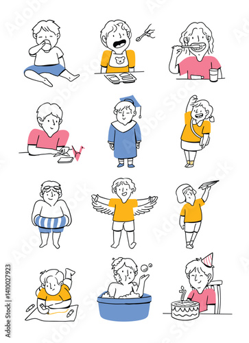 Conceptual Creative Kids Hand-drawn Illustration
