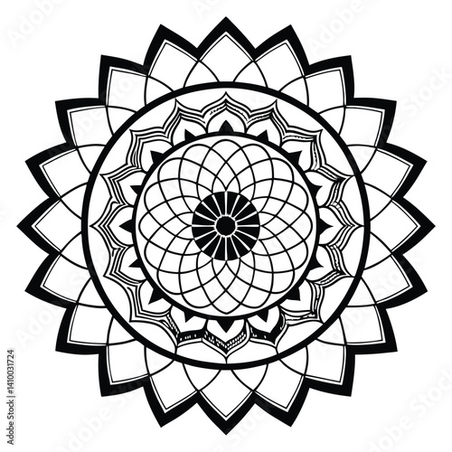 mandala round shape