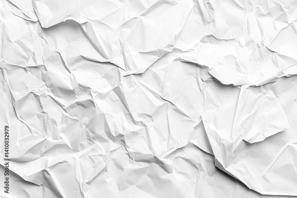 Obraz premium Crumpled white paper texture (2)