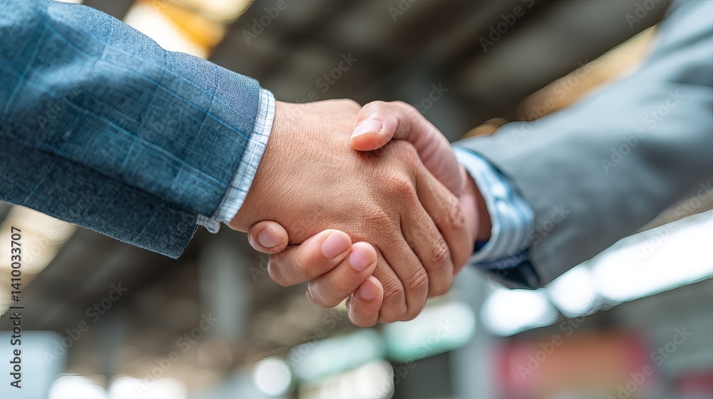 Two businessmen shaking hands before discussing business Concept of success and working relationships Two businessmen shaking hands before discussing business Concept of success and working relationships