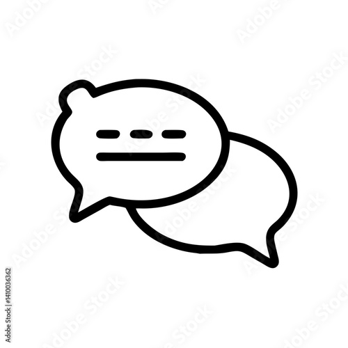 Chat Bubbles Representing Communication in Digital Conversation  