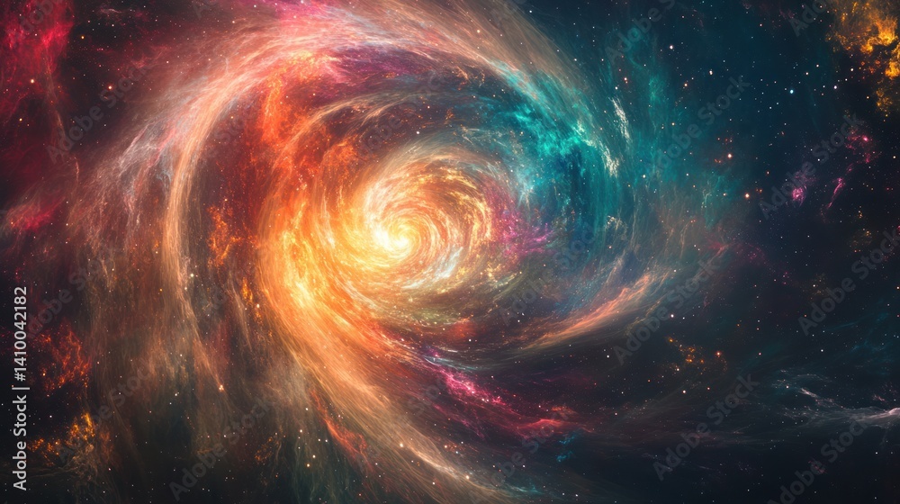 A stunning visualization of a colorful galaxy, showcasing vibrant hues and swirling patterns, evoking a sense of cosmic wonder. A stunning visualization of a colorful galaxy, showcasing vibrant hues and swirling patterns, evoking a sense of cosmic wonder.