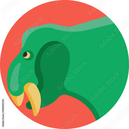 Triceratops silhouette featuring its distinctive horns and bony frill.