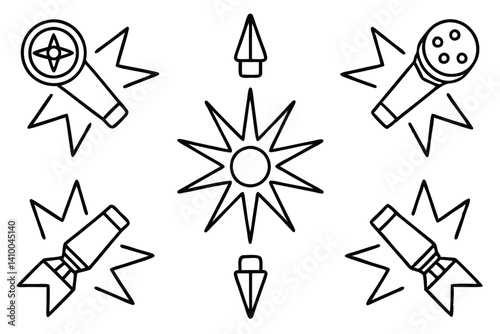 rapidpower boost line art fast tech illustration