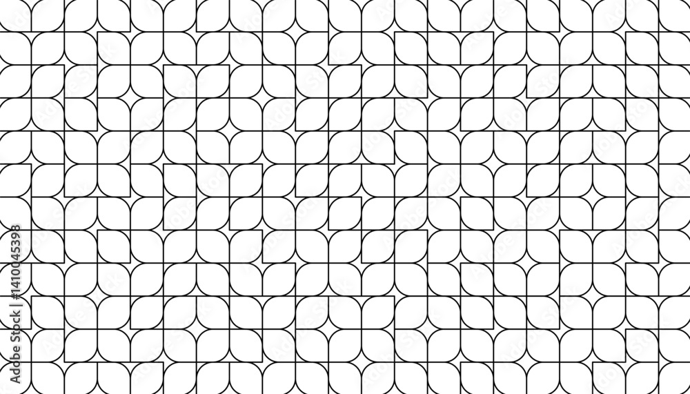 Black and white abstract geometric pattern for modern background and jersey design. Fully editable vector element. 