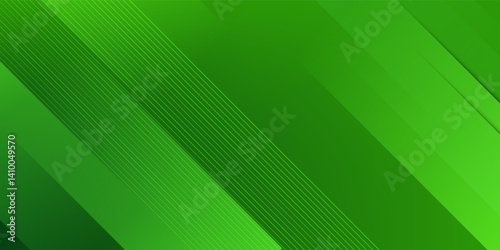 Abstract green sporty background template vector with shiny lines and lights. Green background with strong pattern design.Eps10 vector