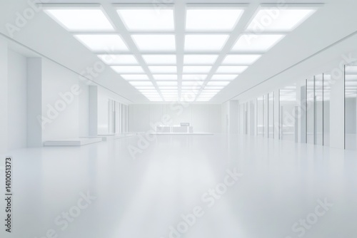 Wallpaper Mural Robotic assembly line in clean hi-tech factory environment for advanced manufacturing concepts Torontodigital.ca