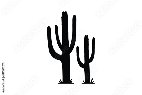 Cactus Illustration: Minimalist Botanical Design