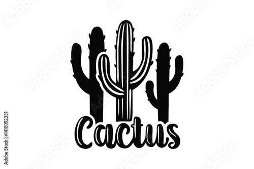 Cactus Illustration: Minimalist Botanical Design