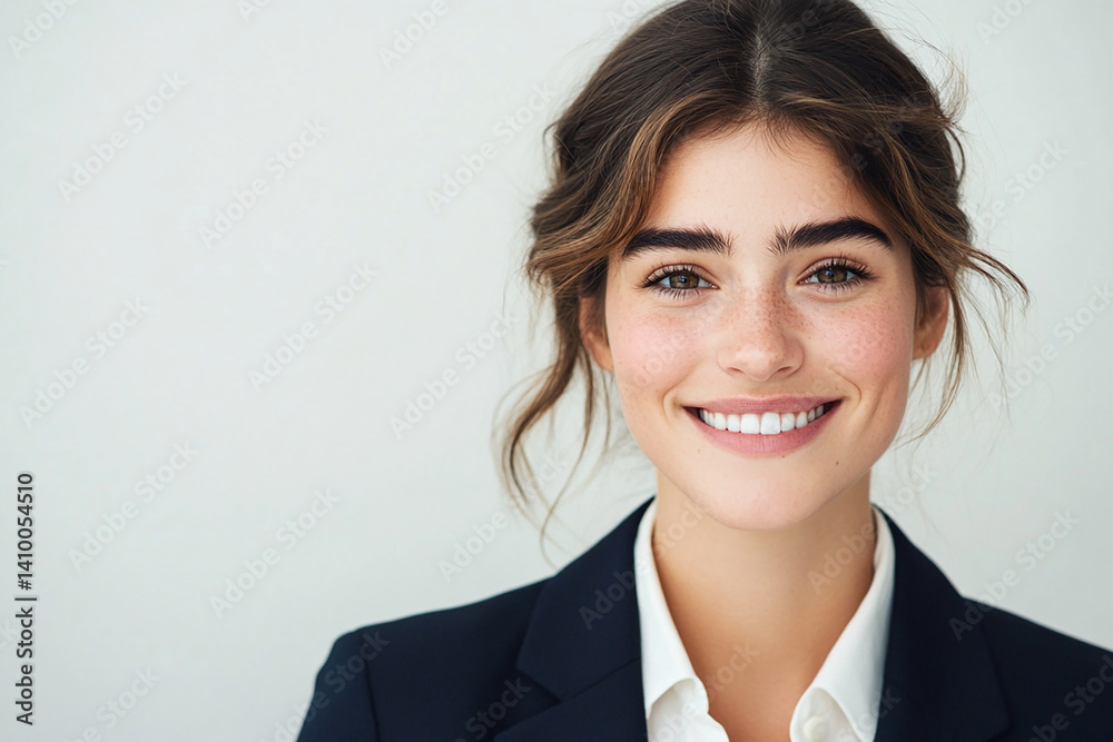 Beautiful woman close-up, doctor nurse care portrait close-up Beautiful woman close-up, doctor nurse care portrait close-up