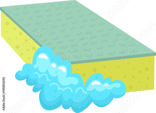 Cleaning tools clipart design illustration