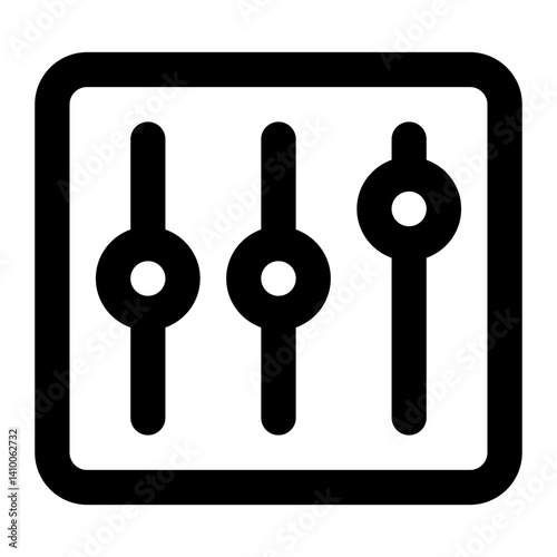 equalizer icon for illustration