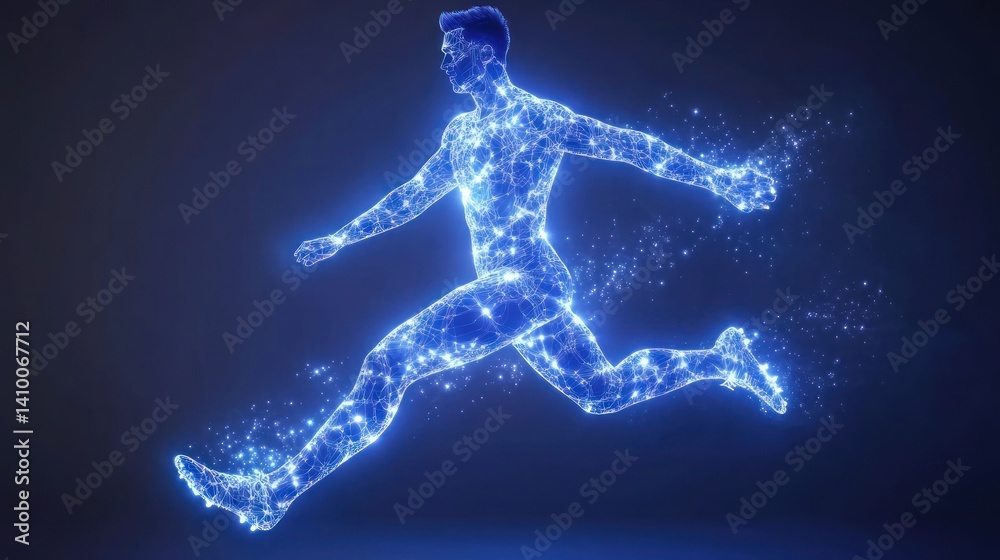 Abstract Leap of Faith: A Digital Athlete in Motion Abstract Leap of Faith: A Digital Athlete in Motion