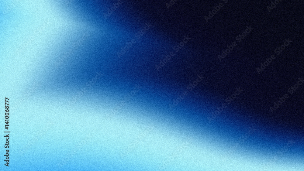Blue gradient background. Blue wallpaper. Abstract blue gradient with grainy texture