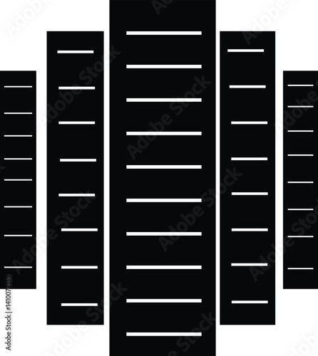 black bulding desaign with white background 