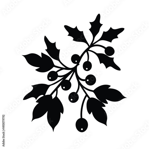 vector illustration of black olives