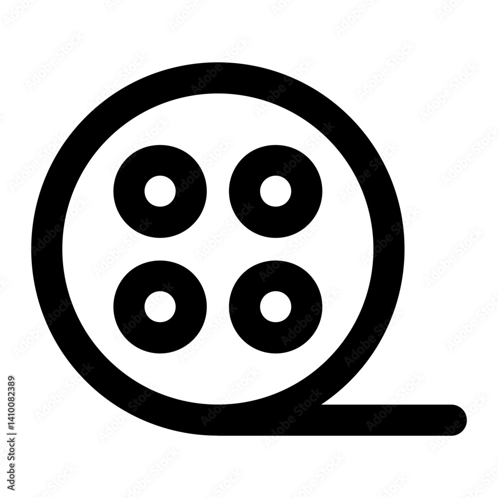 Fototapeta premium film icon for illustration
