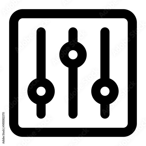 equalizer icon for illustration
