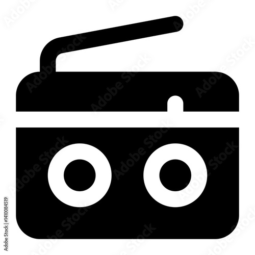 radio icon for illustration