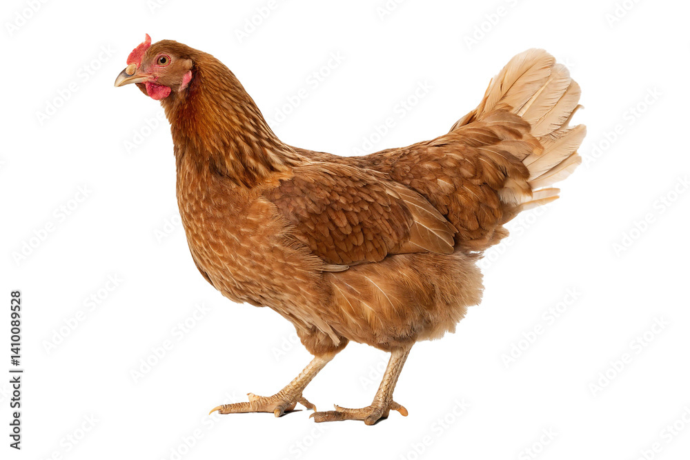 Fototapeta premium chicken on white background