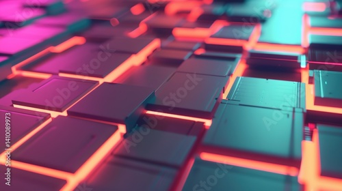 Low Poly Tech Grid: Modern Geometric Background for Digital & Tech Design
