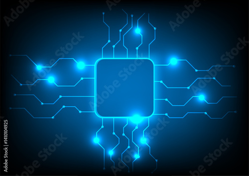 abstract cpu line technology background