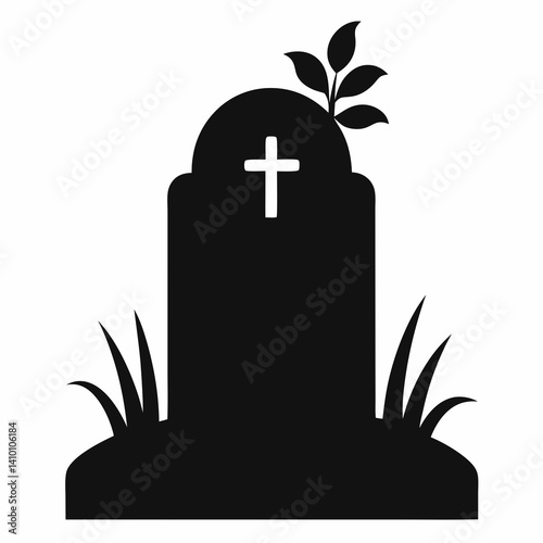 illustration of a cemetery