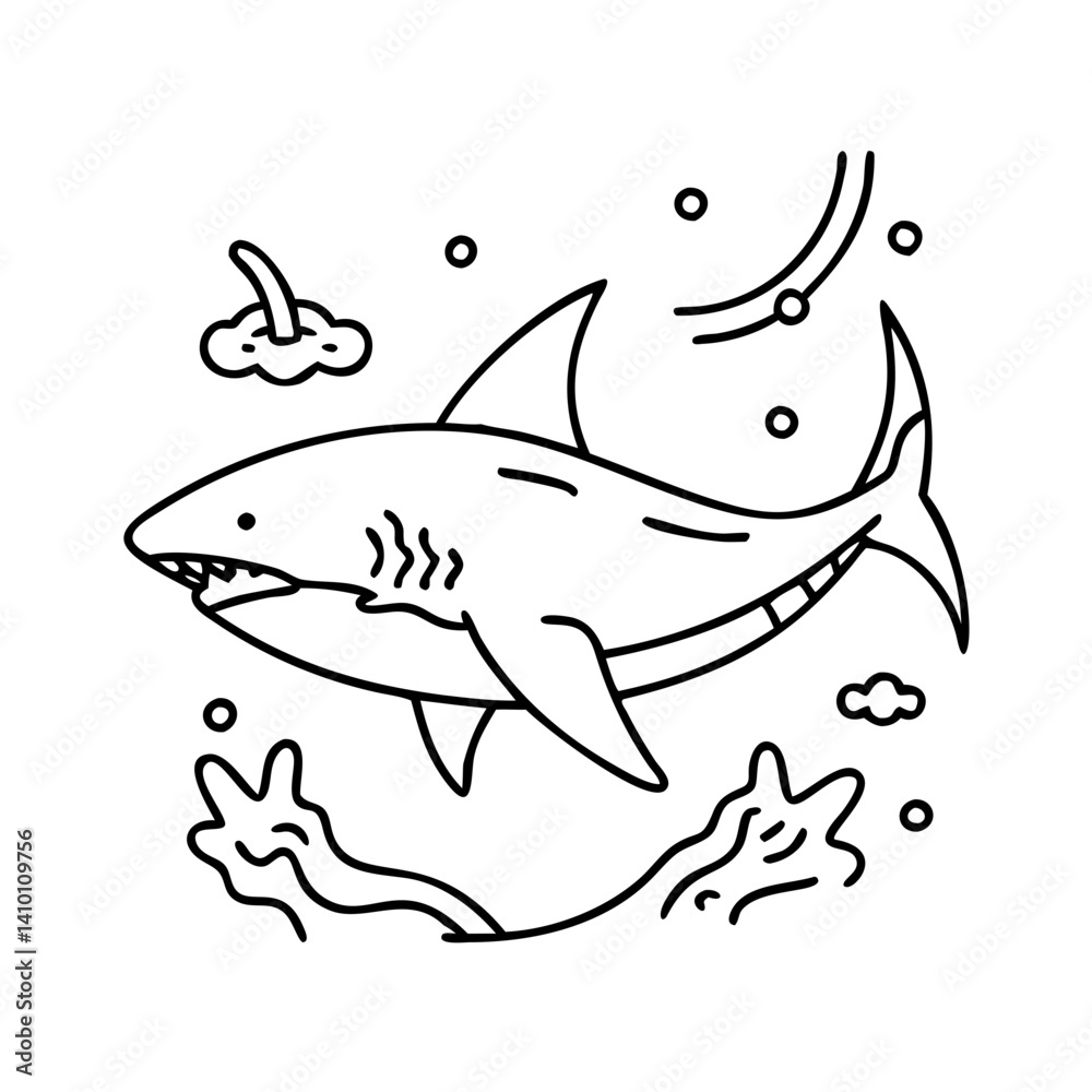 bull shark icon, bull shark vector illustration-simple illustration of bull shark, perfect for bull shark logos and icons bull shark icon, bull shark vector illustration-simple illustration of bull shark, perfect for bull shark logos and icons