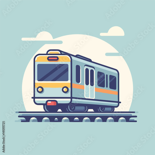 cool train image vector