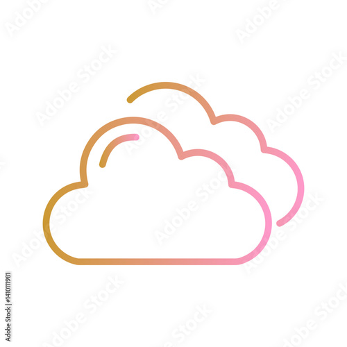 Cloudy Weather Vector Icon