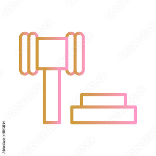 Gavel Vector Icon
