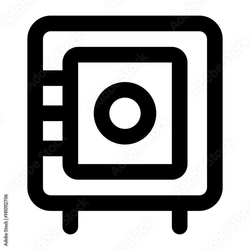 safe box icon for illustration