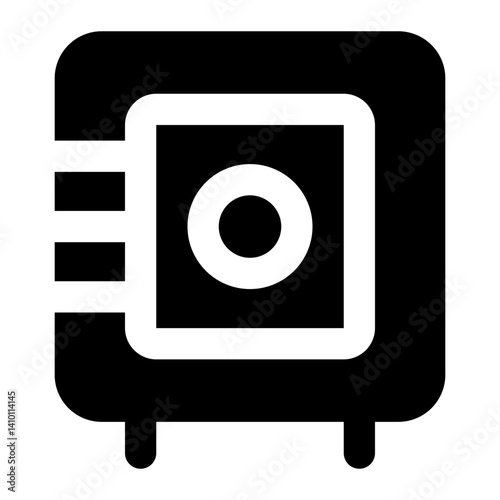 safe box icon for illustration