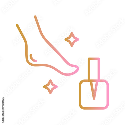 Pedicure Vector Icon