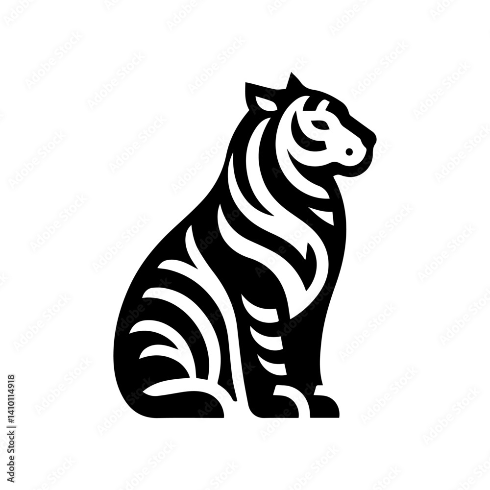 Fototapeta premium tribe tiger logo vector illustration