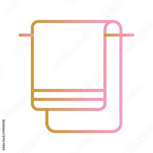 Spa Towels Vector Icon