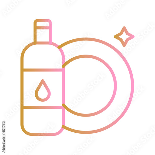 Dishwashing Vector Icon