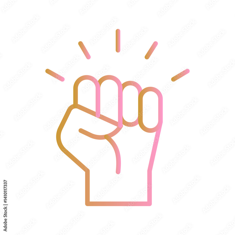 Obraz premium Protest Vector Icon