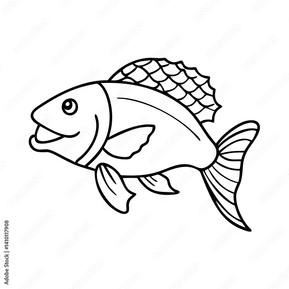 Obraz premium snapper icon, snapper vector illustration-simple illustration of snapper, perfect for snapper logos and icons