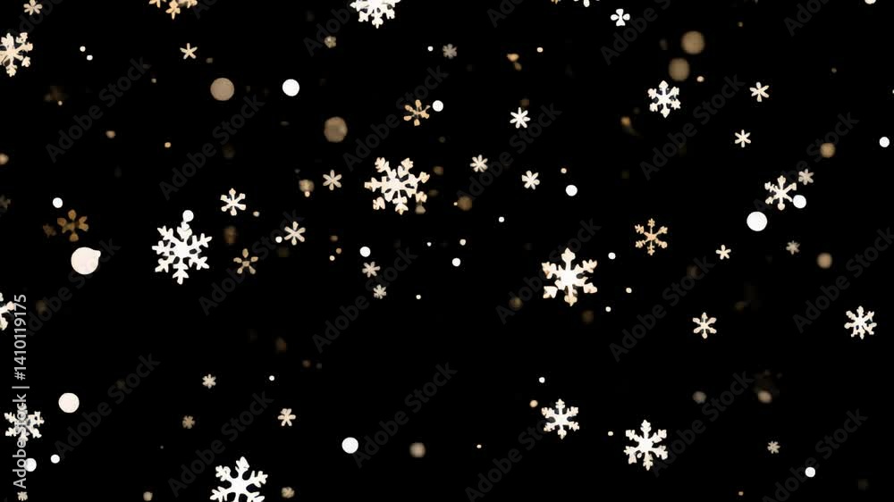 Snowflakes falling animated overlay, transparent 4K video, alpha channel, ProRes 4444 Snowflakes falling animated overlay, transparent 4K video, alpha channel, ProRes 4444