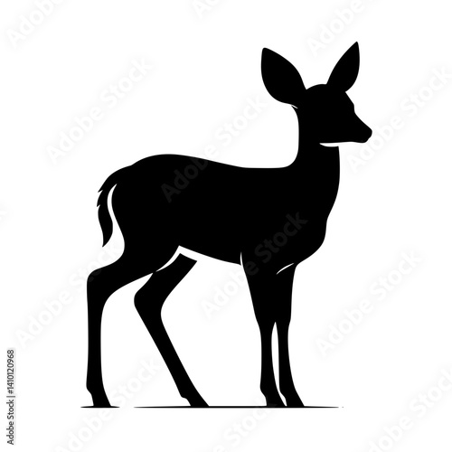 silhouette of a deer