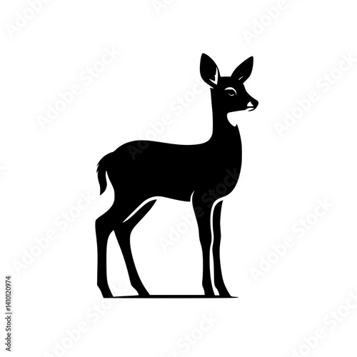 silhouette of a deer