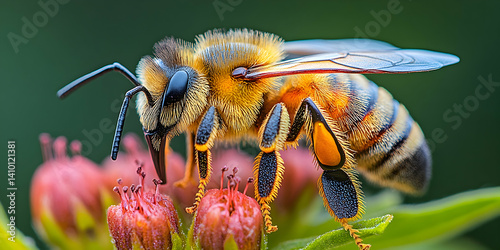 Honeybee on a flower (8)