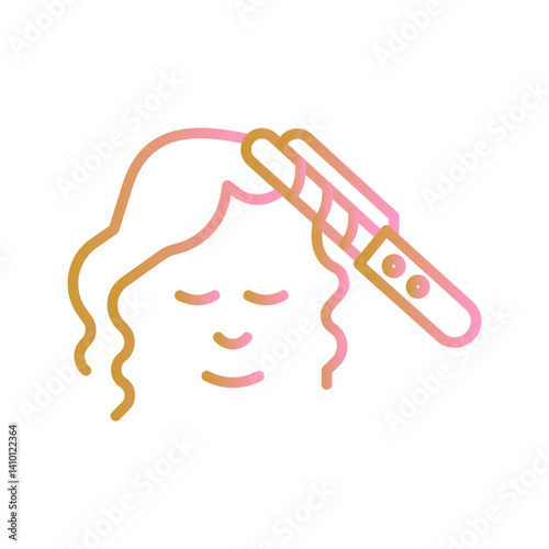 Hair Styling Vector Icon