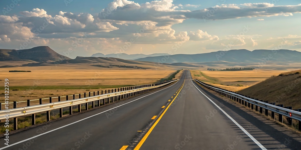 Fototapeta premium Empty highway road