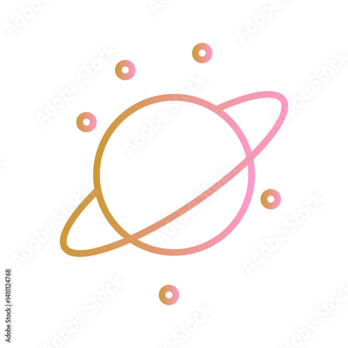 Planetary Rings Vector Icon