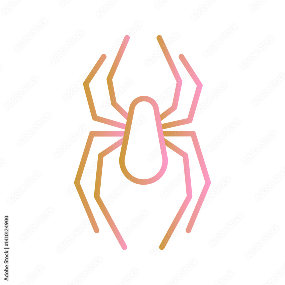 Fototapeta premium Black Widow Spider Vector Icon
